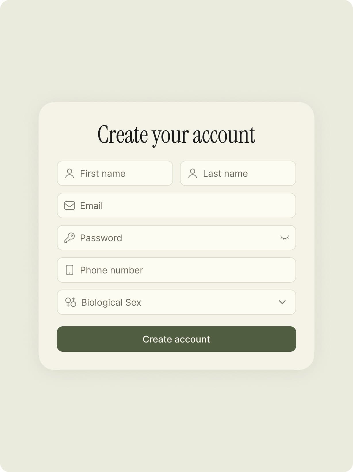 Sign up (2 minutes)